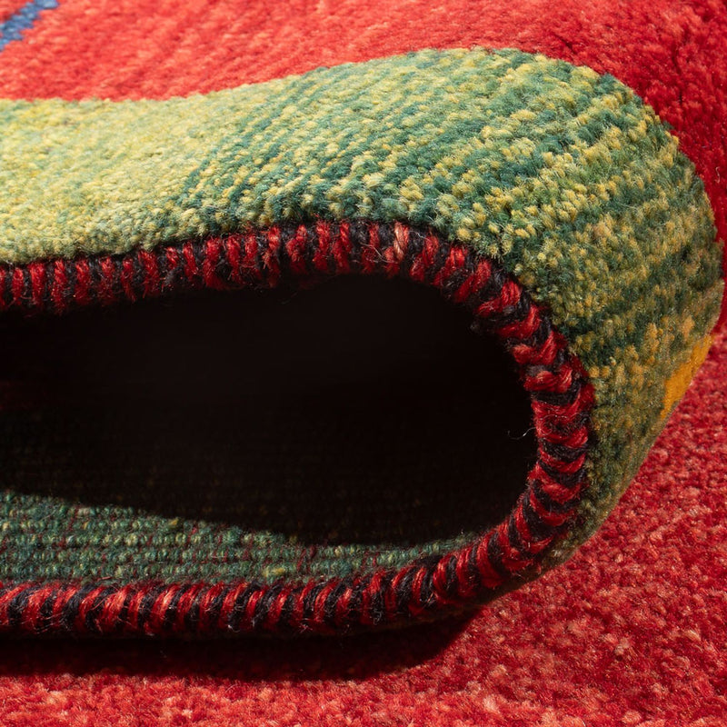 Biegacz Dywan Gabbeh - perski - 182 x 70 cm - wielokolorowy