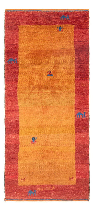Biegacz Dywan Gabbeh - perski - 177 x 72 cm - wielokolorowy