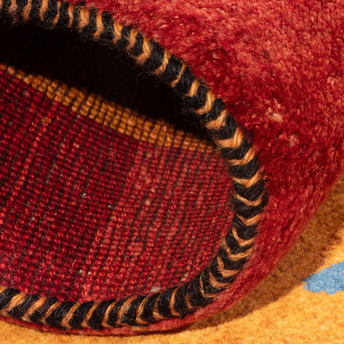 Biegacz Dywan Gabbeh - perski - 177 x 72 cm - wielokolorowy