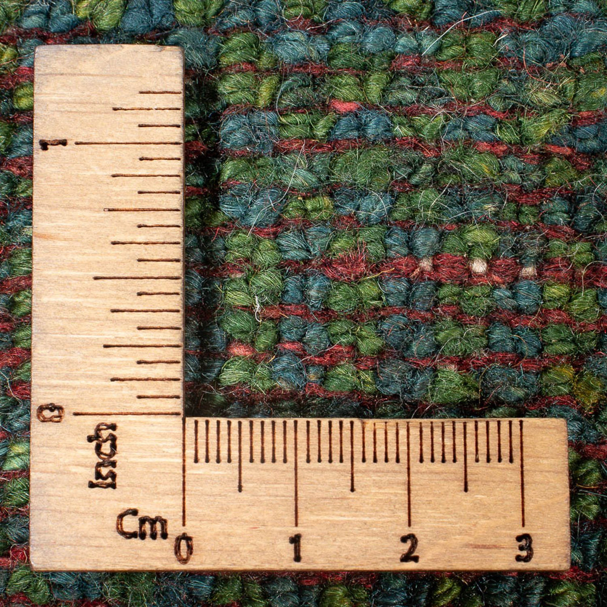 Biegacz Dywan Gabbeh - perski - 202 x 78 cm - zielona