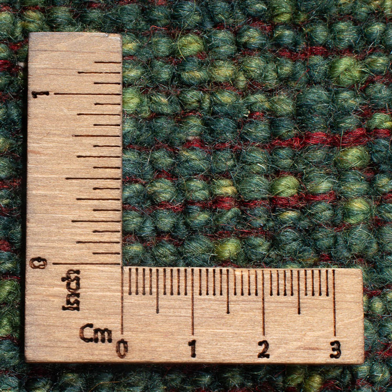 Biegacz Dywan Gabbeh - perski - 270 x 75 cm - ciemna zieleń