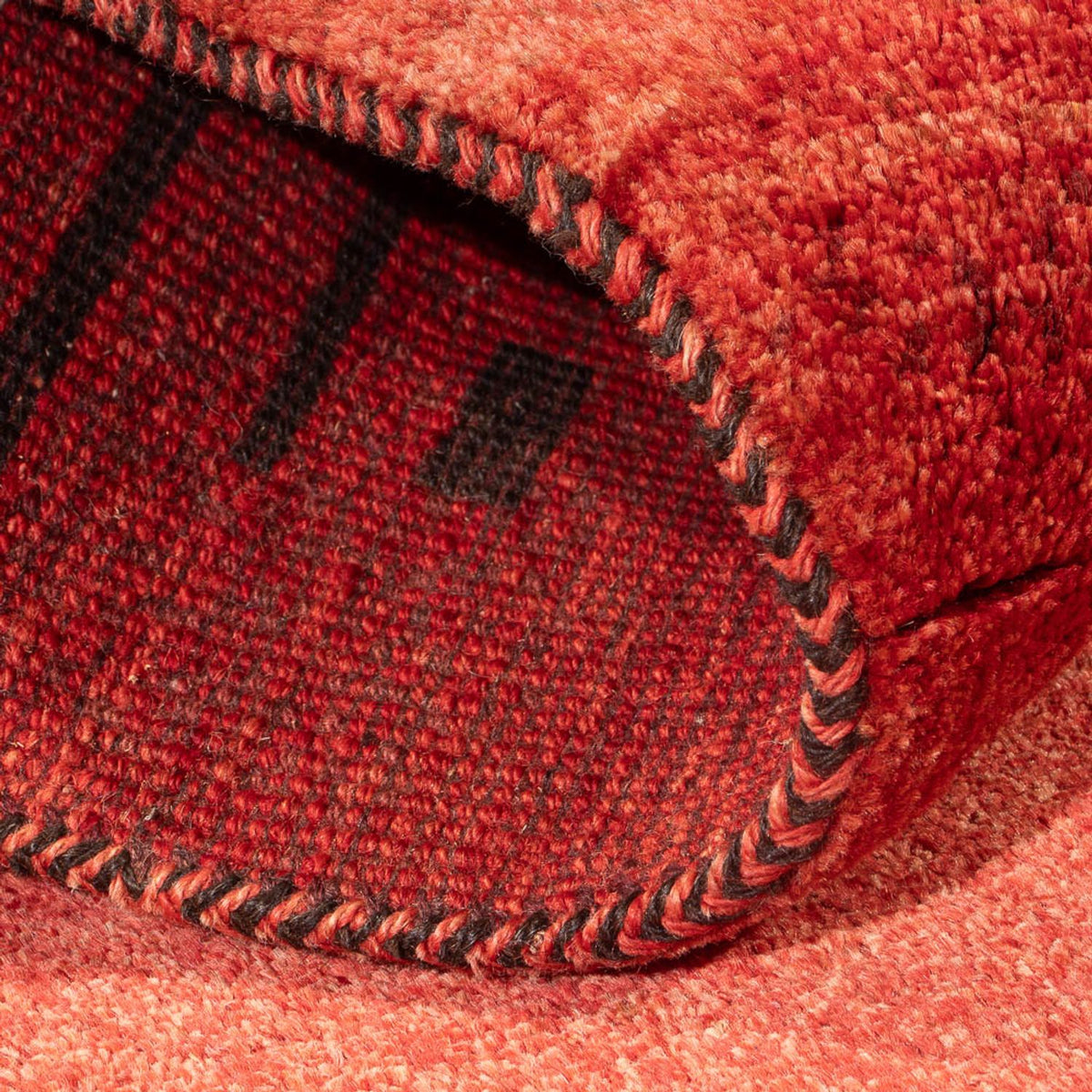 Biegacz Dywan Gabbeh - perski - 225 x 83 cm - jasna czerwień