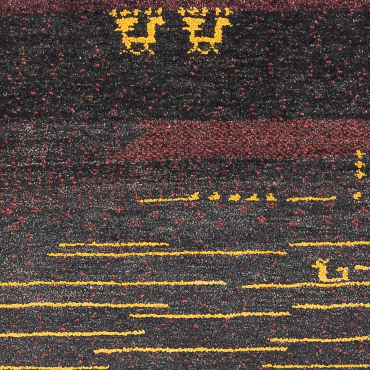 Biegacz Dywan Gabbeh - perski - 260 x 86 cm - wielokolorowy