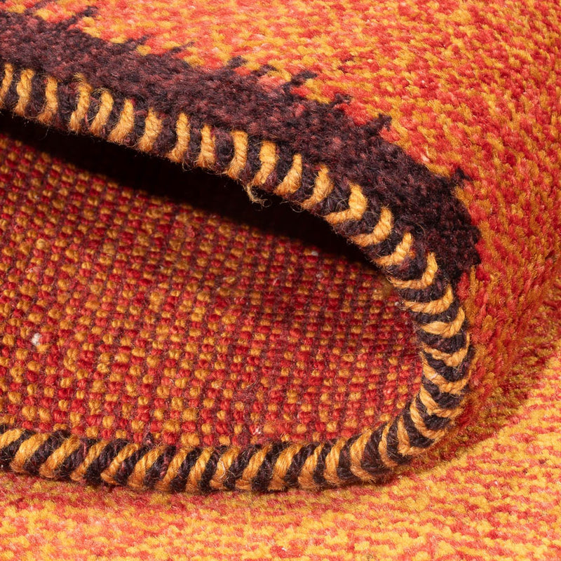 Biegacz Dywan Gabbeh - perski - 247 x 87 cm - terakota