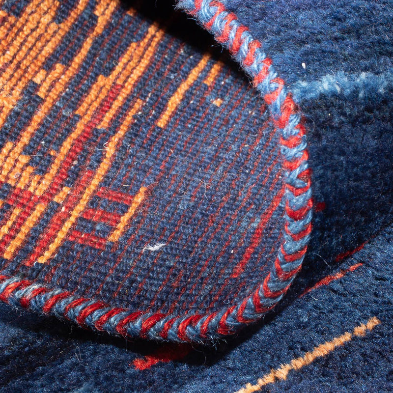 Biegacz Dywan Gabbeh - perski - 279 x 80 cm - wielokolorowy