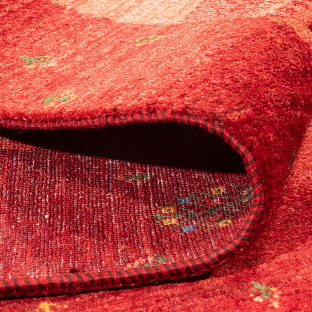 Dywan Gabbeh - Loribaft Perski - 257 x 173 cm - czerwony