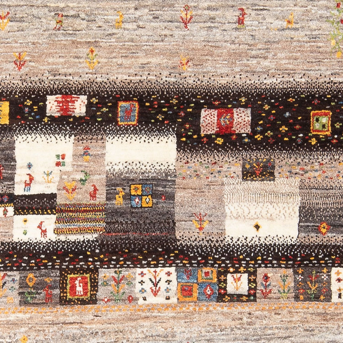 Dywan Gabbeh - Loribaft Perski - 196 x 131 cm - wielokolorowy