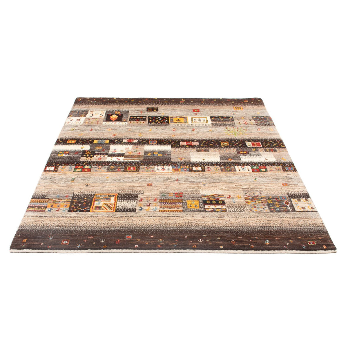 Dywan Gabbeh - Loribaft Perski - 196 x 131 cm - wielokolorowy