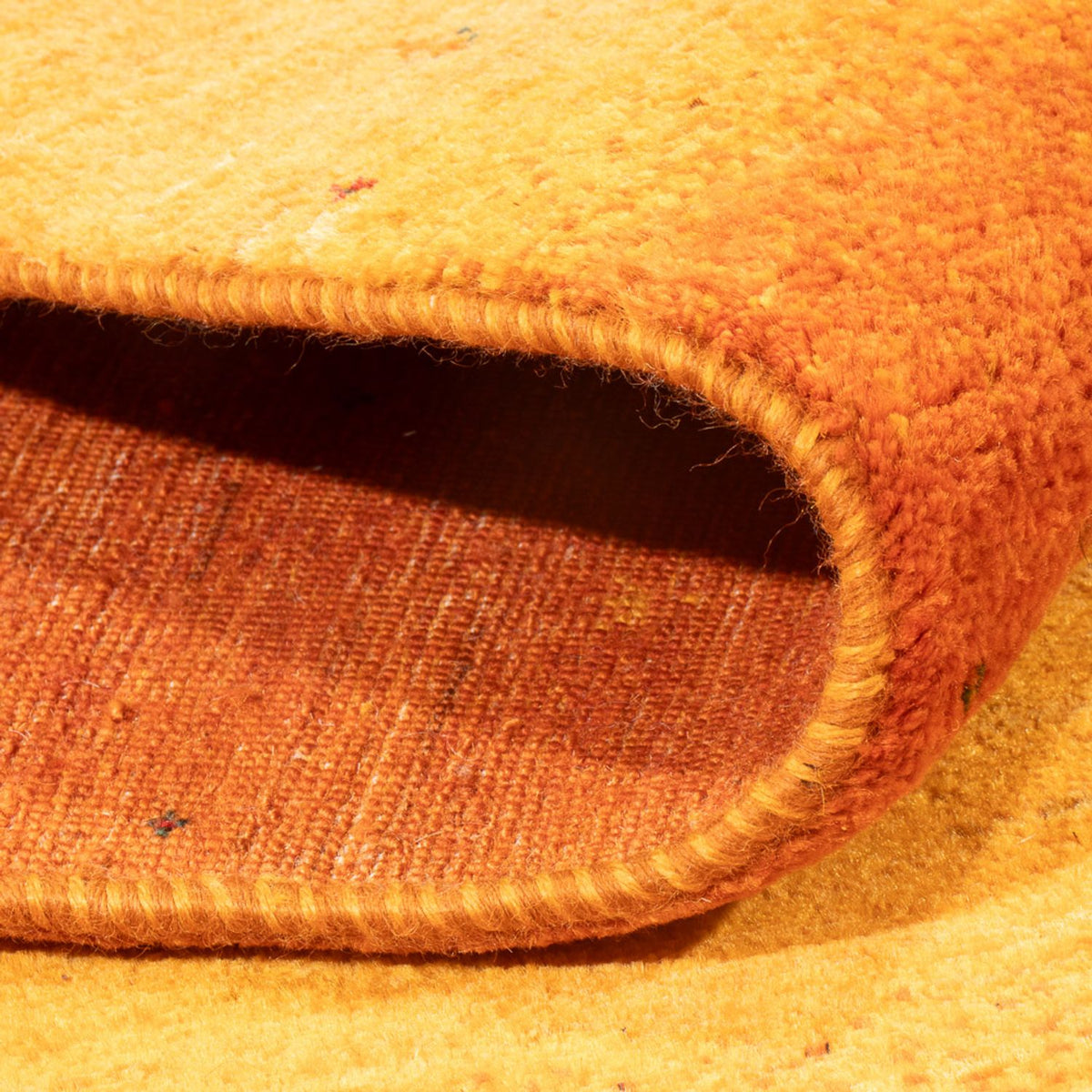 Dywan Gabbeh - Loribaft Perski - 209 x 155 cm - pomarańczowy