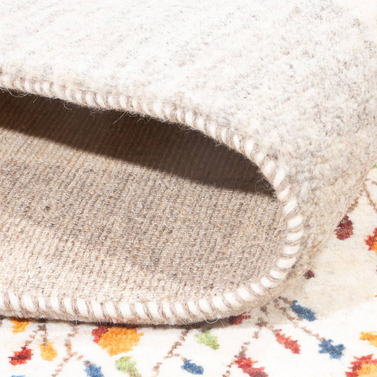 Dywan Gabbeh - Loribaft Perski - 206 x 148 cm - wielokolorowy