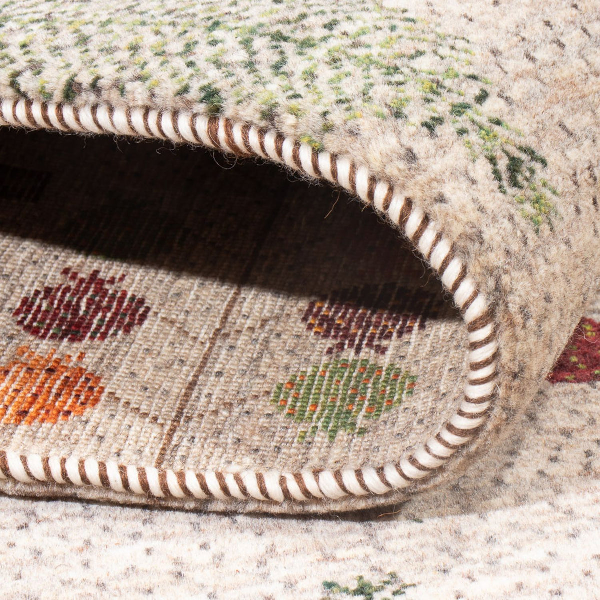 Dywan Gabbeh - Loribaft Perski - 215 x 152 cm - wielokolorowy