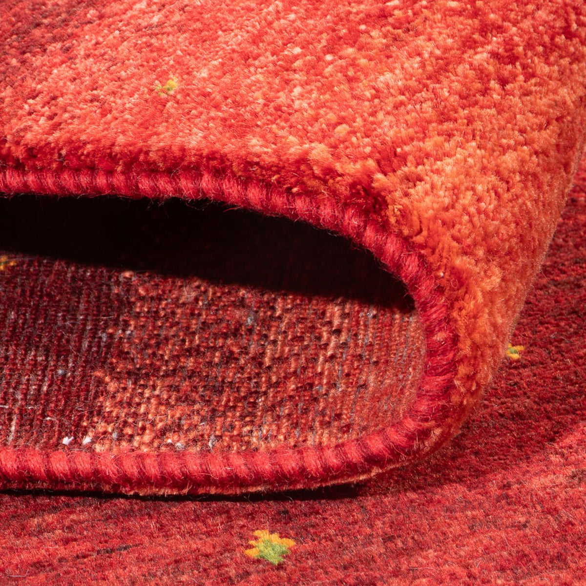 Dywan Gabbeh - Loribaft Perski - 208 x 157 cm - jasna czerwień