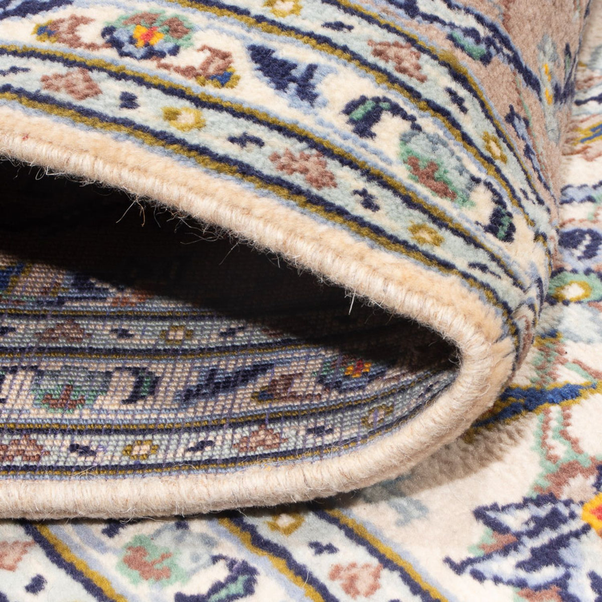 Dywan perski - Keshan - 298 x 208 cm - kremowy