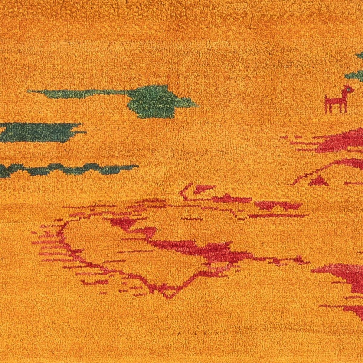 Dywan Gabbeh - perski - 207 x 163 cm - wielokolorowy