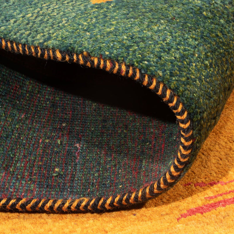 Dywan Gabbeh - perski - 207 x 163 cm - wielokolorowy