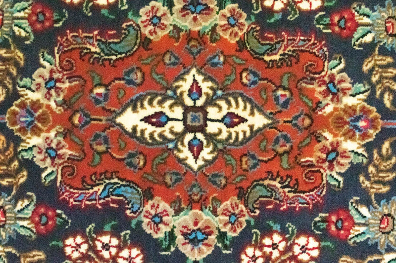 Biegacz Dywan perski - Ghom - 159 x 49 cm - niebieski