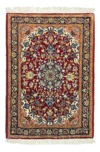 Dywan perski - Isfahan - Premium - 99 x 71 cm - czerwony
