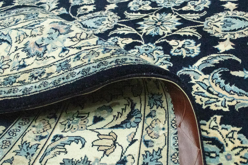 Dywan perski - Keshan - 292 x 198 cm - niebieski