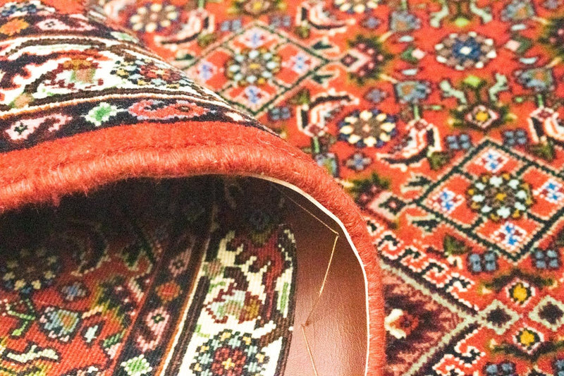 Biegacz Dywan perski - Bijar - 198 x 74 cm - czerwony