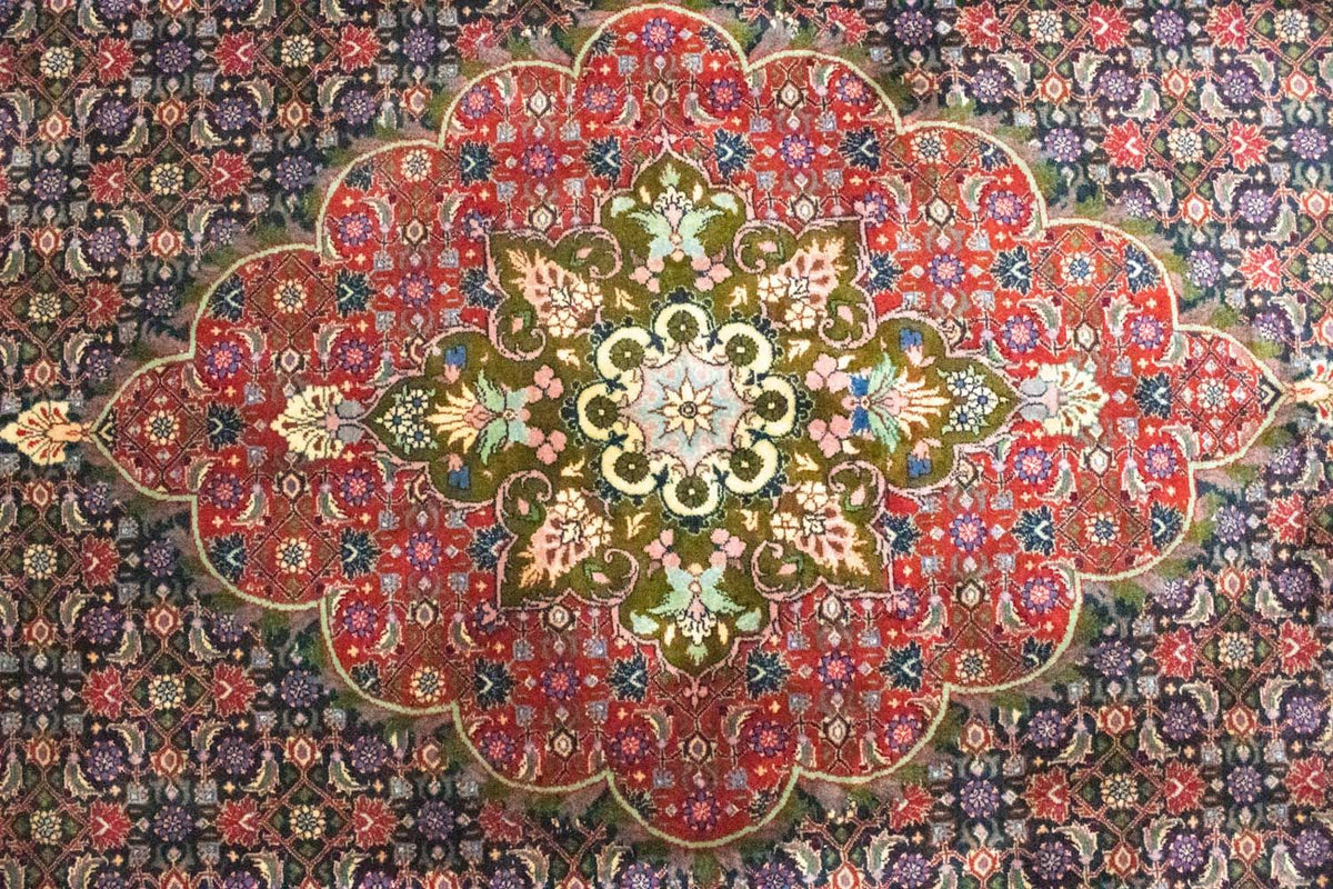 Dywan perski - Bijar - 316 x 210 cm - niebieski