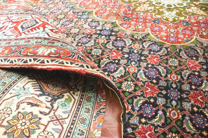 Dywan perski - Bijar - 316 x 210 cm - niebieski