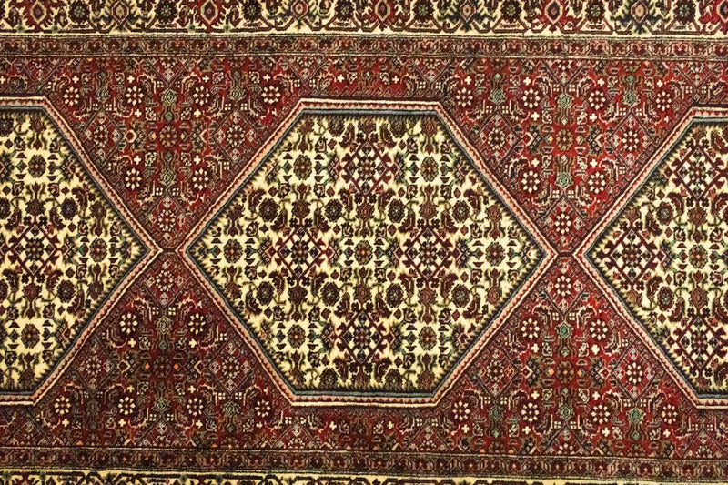 Biegacz Dywan perski - Bijar - 200 x 89 cm - czerwony