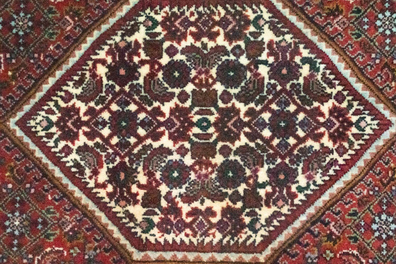 Biegacz Dywan perski - Bijar - 185 x 64 cm - czerwony