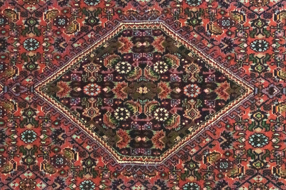 Biegacz Dywan perski - Bijar - 165 x 62 cm - czerwony