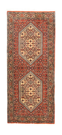 Biegacz Dywan perski - Bijar - 153 x 63 cm - czerwony