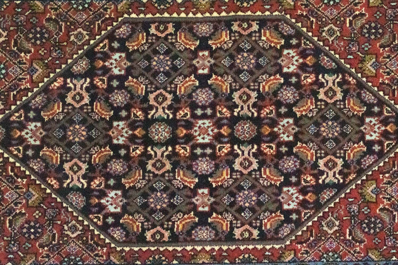 Biegacz Dywan perski - Bijar - 187 x 56 cm - czerwony