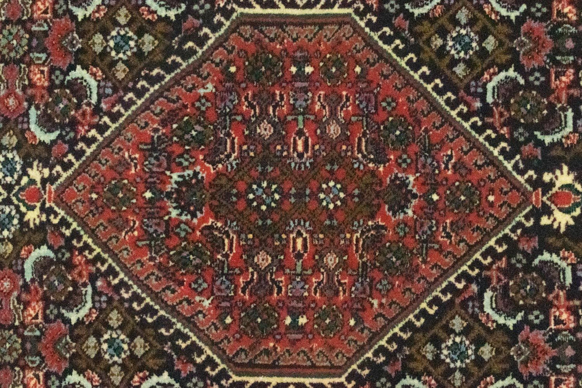 Biegacz Dywan perski - Bijar - 156 x 65 cm - czerwony
