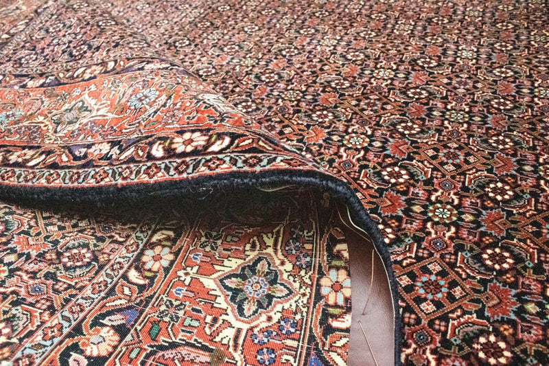 Dywan perski - Bijar - 287 x 195 cm - niebieski