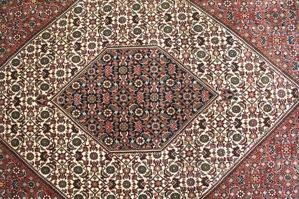 Dywan perski - Bijar - 295 x 206 cm - czerwony