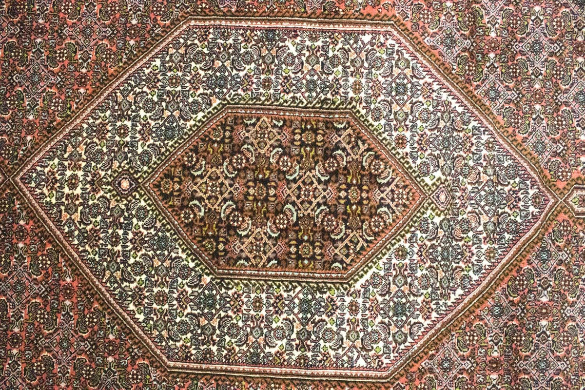 Dywan perski - Bijar - 295 x 203 cm - czerwony