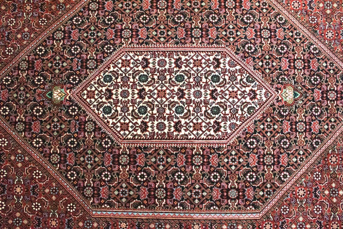 Dywan perski - Bijar - 303 x 204 cm - czerwony