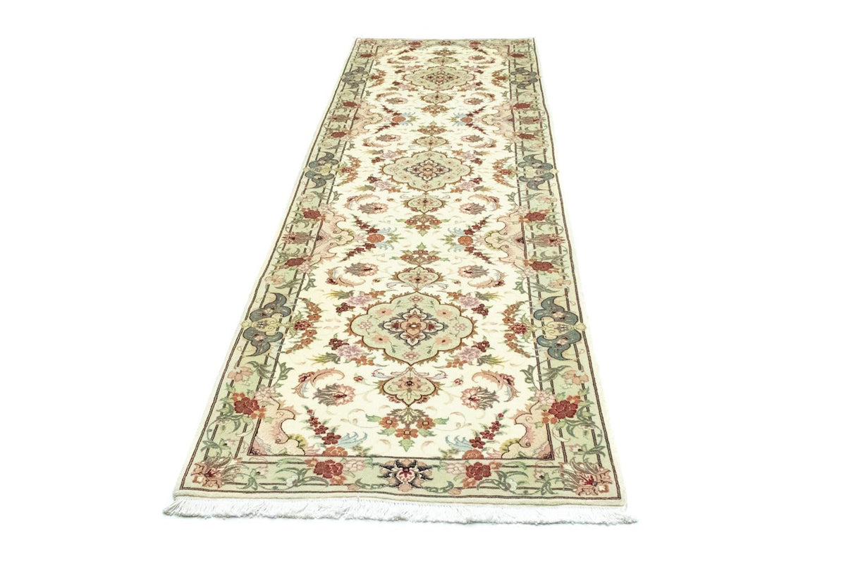 Biegacz Dywan perski - Tabriz - 303 x 83 cm - beżowy