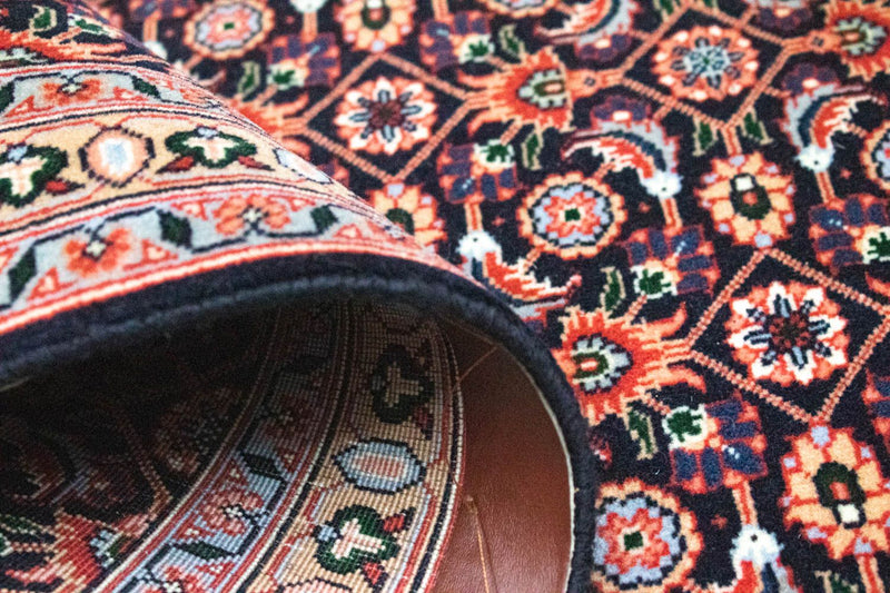 Biegacz Dywan perski - Tabriz - Królewski - 297 x 72 cm - niebieski