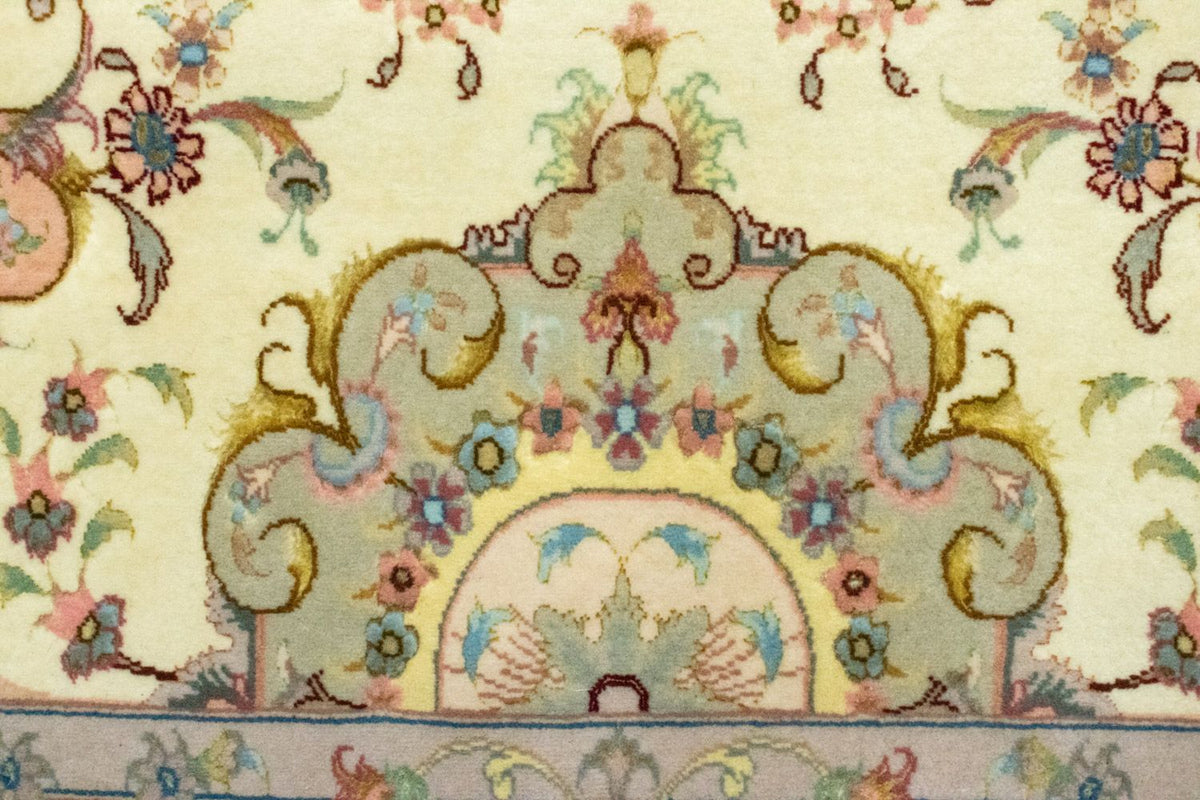 Biegacz Dywan perski - Tabriz - 339 x 91 cm - beżowy