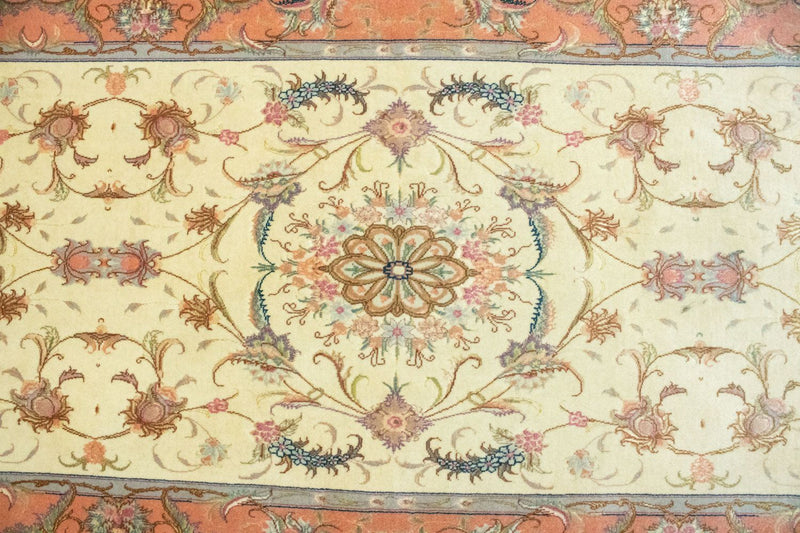 Biegacz Dywan perski - Tabriz - 294 x 83 cm - beżowy