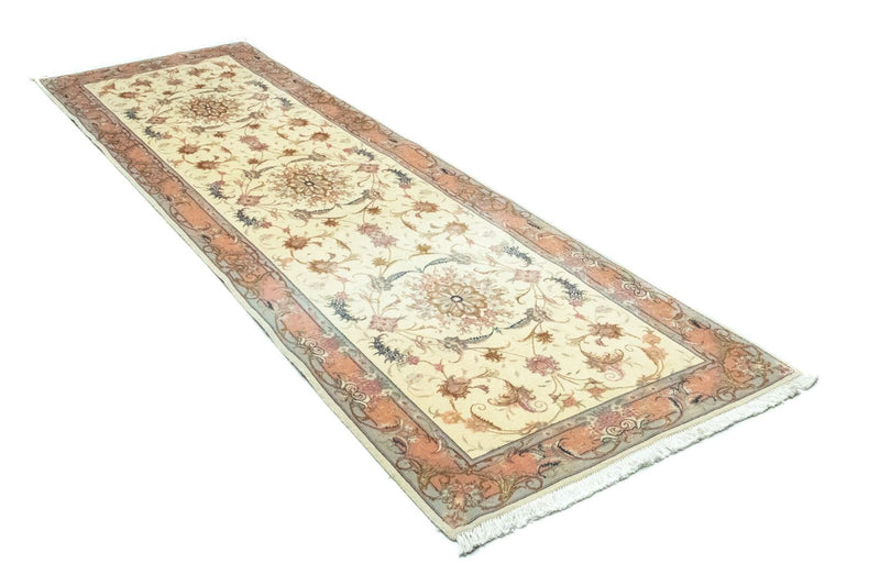 Biegacz Dywan perski - Tabriz - 294 x 83 cm - beżowy