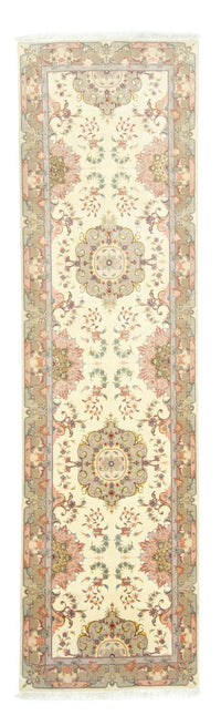 Biegacz Dywan perski - Tabriz - 337 x 90 cm - beżowy