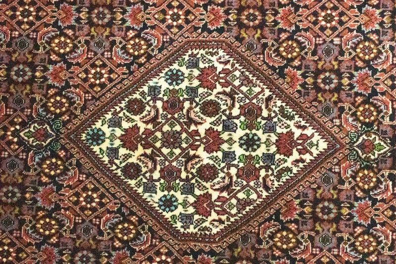 Dywan perski - Bijar - 226 x 142 cm - niebieski