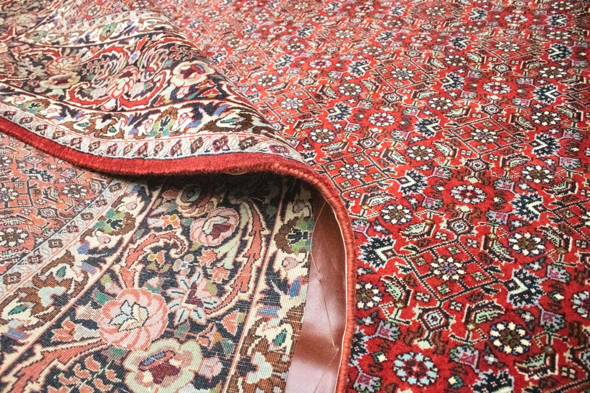 Dywan perski - Bijar - 300 x 211 cm - czerwony