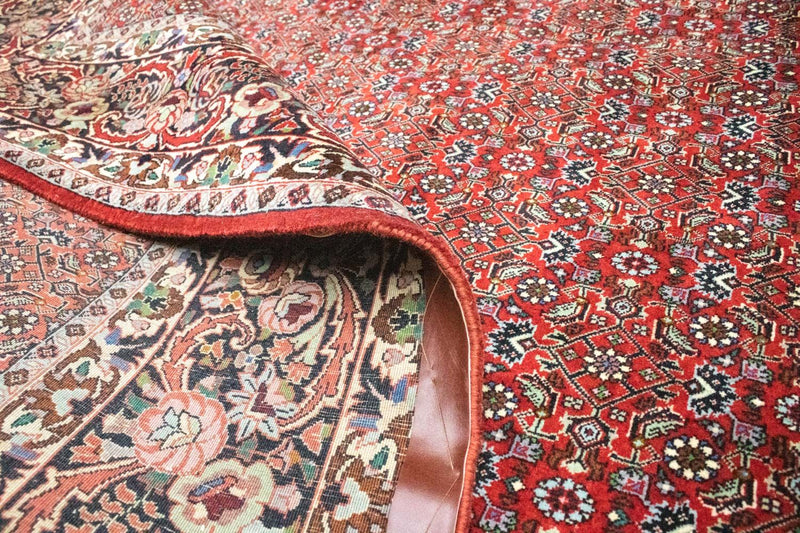 Dywan perski - Bijar - 300 x 211 cm - czerwony