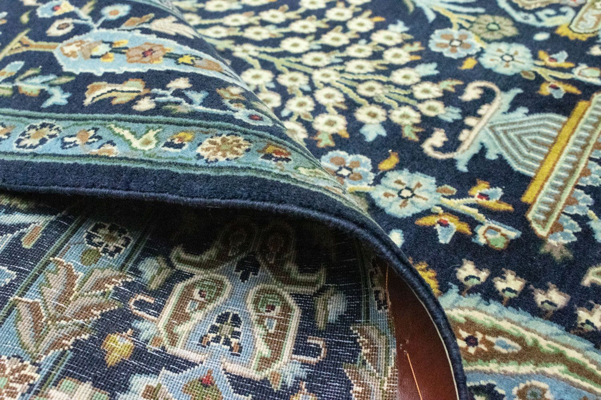 Dywan perski - Tabriz - 222 x 140 cm - niebieski