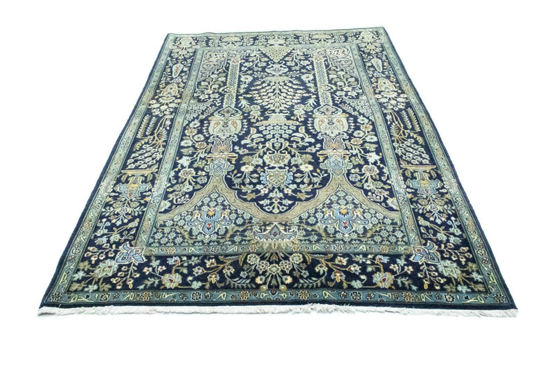 Dywan perski - Tabriz - 222 x 140 cm - niebieski