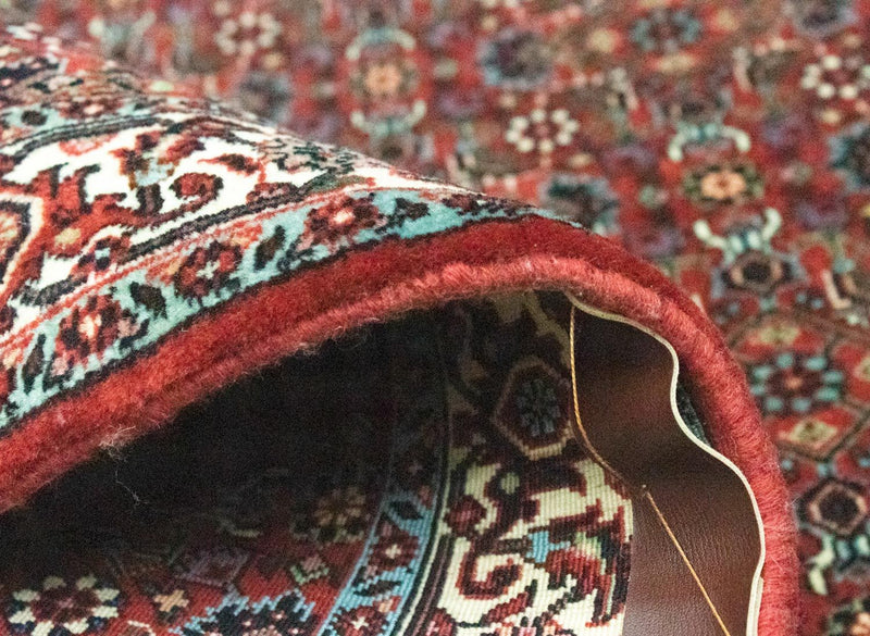 Biegacz Dywan perski - Bijar - 297 x 90 cm - czerwony