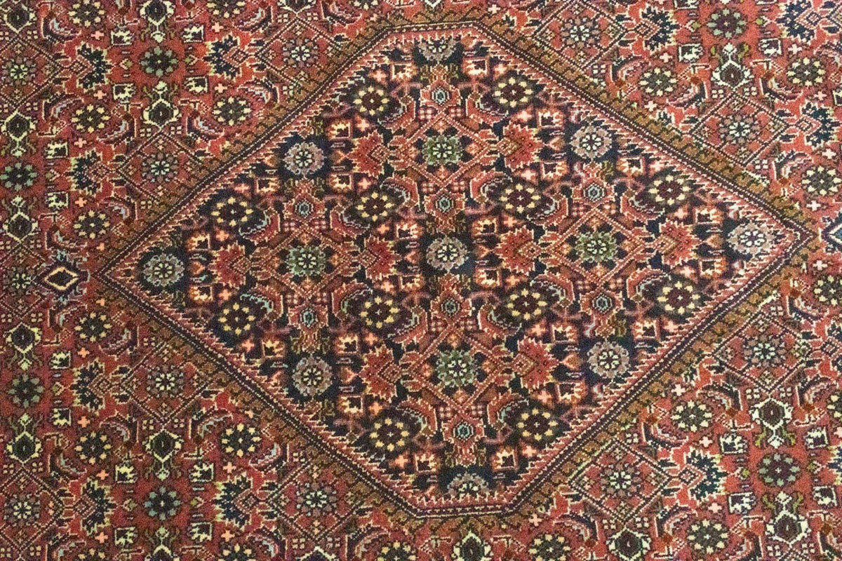 Dywan perski - Bijar - 252 x 175 cm - niebieski