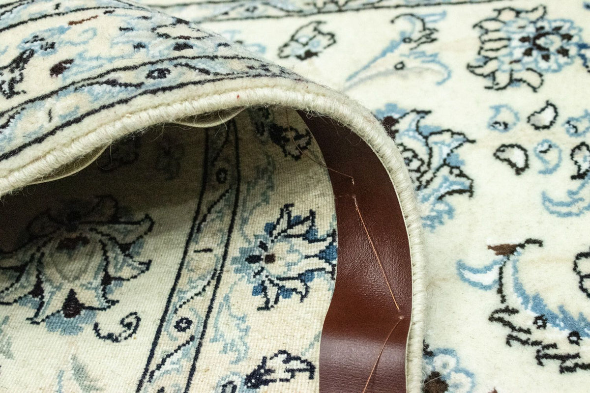 Biegacz Dywan perski - Nain - Królewski - 295 x 90 cm - naturalna biel