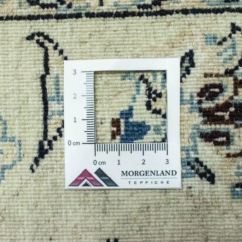 Biegacz Dywan perski - Nain - Królewski - 295 x 90 cm - naturalna biel